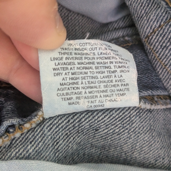 Levi's VINTAGE 90' Women Jeans Size 26 Made In Canada 100% Cotton High Waisted - Picture 10 of 15